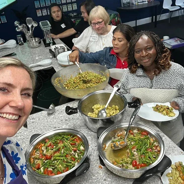 Cooking class with Katherine Lawrence